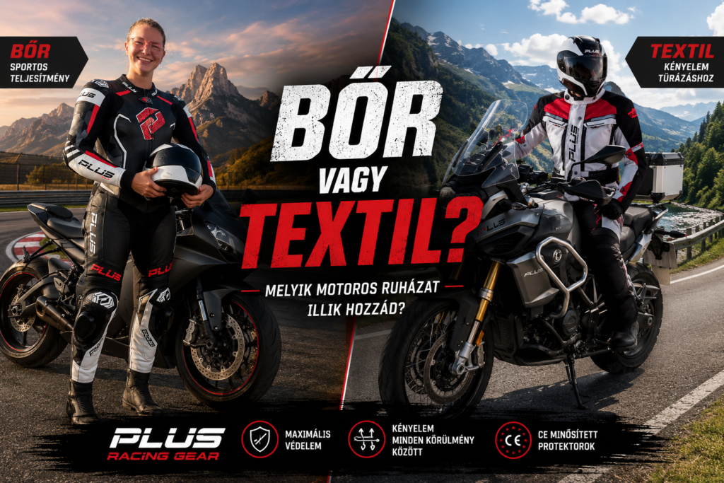 Bőr és textil motoros ruházat összehasonlítása sport és túra motorozáshoz